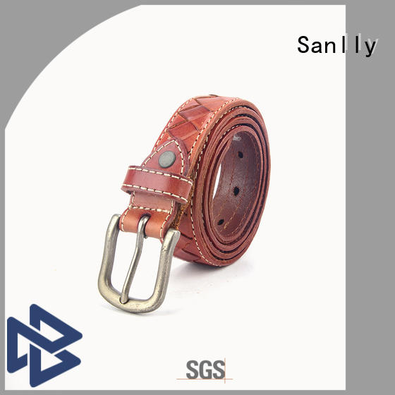 Breathable mens designer formal belts bulk production for men Sanlly