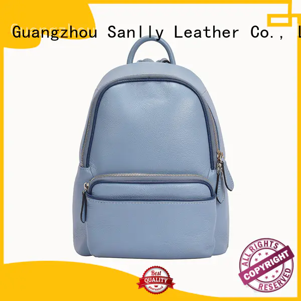 Sanlly on-sale top leather backpacks customization for girls