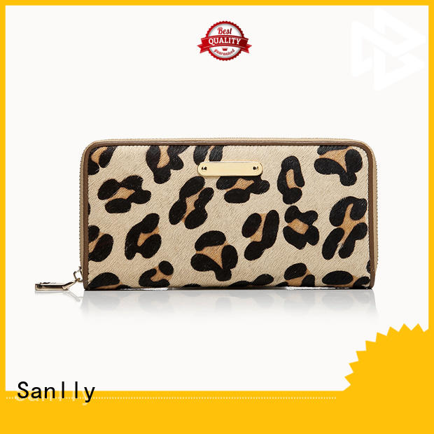 Sanlly Latest leather card wallet ladies Suppliers for single shoulder