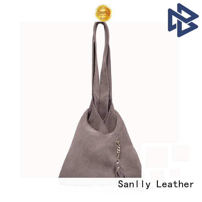 Sanlly solid mesh leather satchel handbags for business for shopping