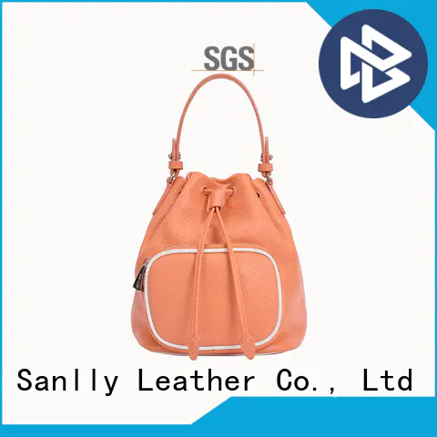 luxury leather tote bags grain for single shoulder Sanlly