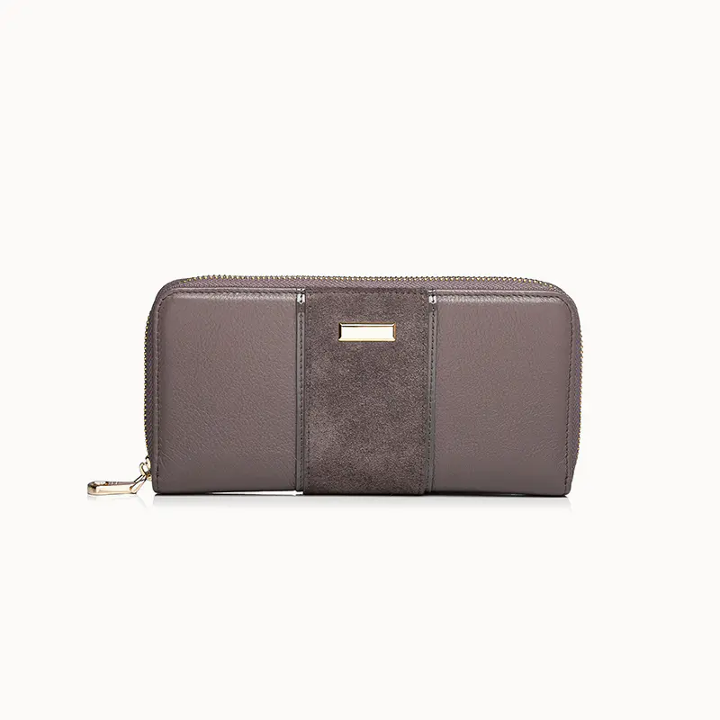 Leather Zip Wallet Ladies Long Zip women wallet online  women wallet on sale