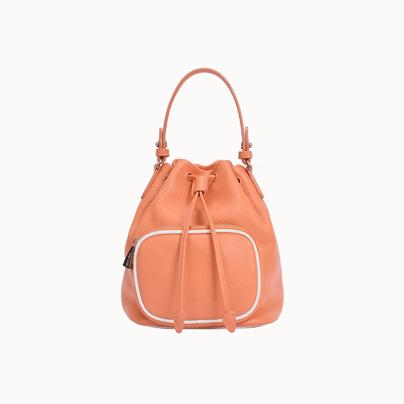 Sanlly High-quality small leather drawstring bag buy now for fashion-2