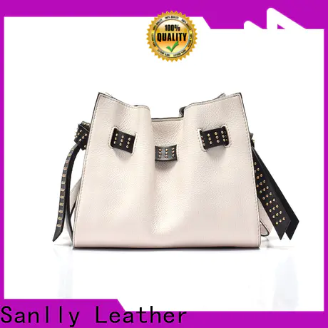 Sanlly leather womens hand bag for business for women