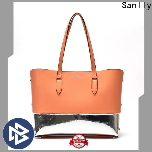 Sanlly leather it leather handbags bulk production for girls