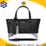 solid mesh leather work tote bags customization for girls