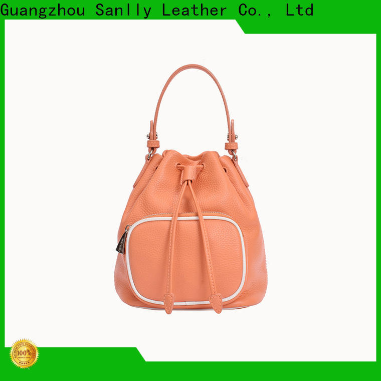 Sanlly leather leather cinch bag free sample for shopping