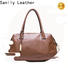 Sanlly nappa big leather handbags free sample for girls