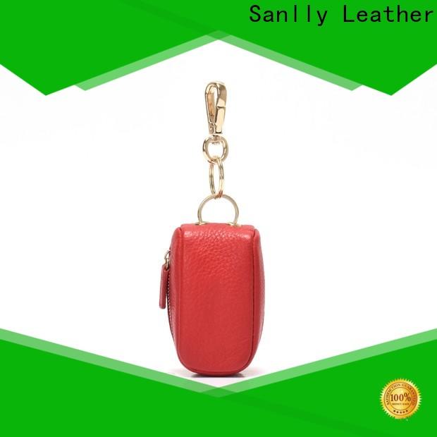 Sanlly solid mesh womens trifold leather wallet factory for women