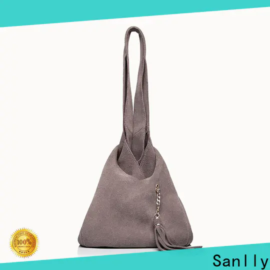 Sanlly casual large brown leather tote bag Suppliers for girls