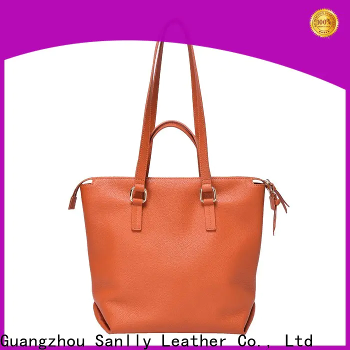 Sanlly business cool leather purses free sample for shopping