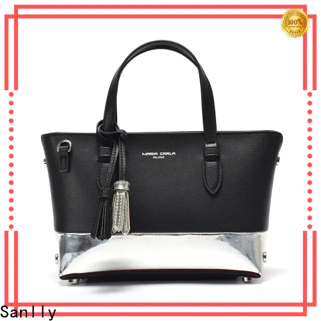 Best small black leather handbag customized factory for women