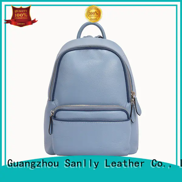 Sanlly quality leather backpack bags for womens ODM for modern women