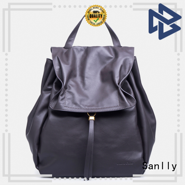 Sanlly Top small black leather handbag for business for summer