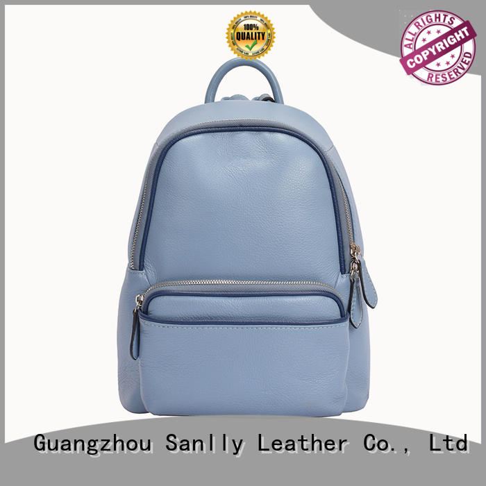Sanlly design womens leather backpacks OEM for girls