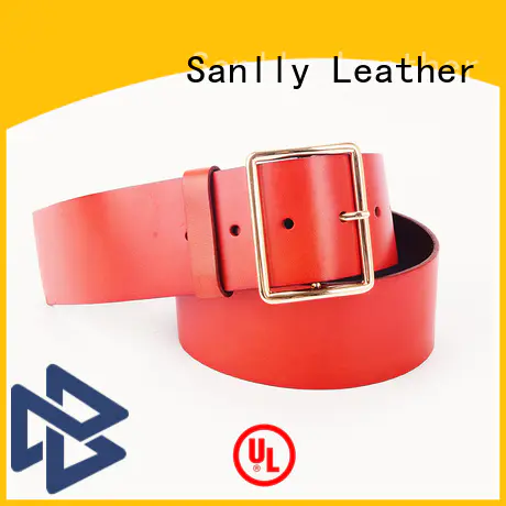 Sanlly latest patent leather belt mens free sample for shopping