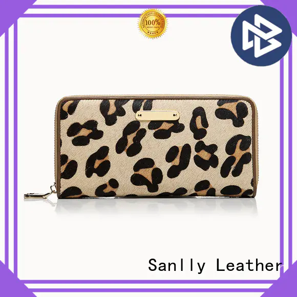 Sanlly funky womens leather purse wallet OEM for women