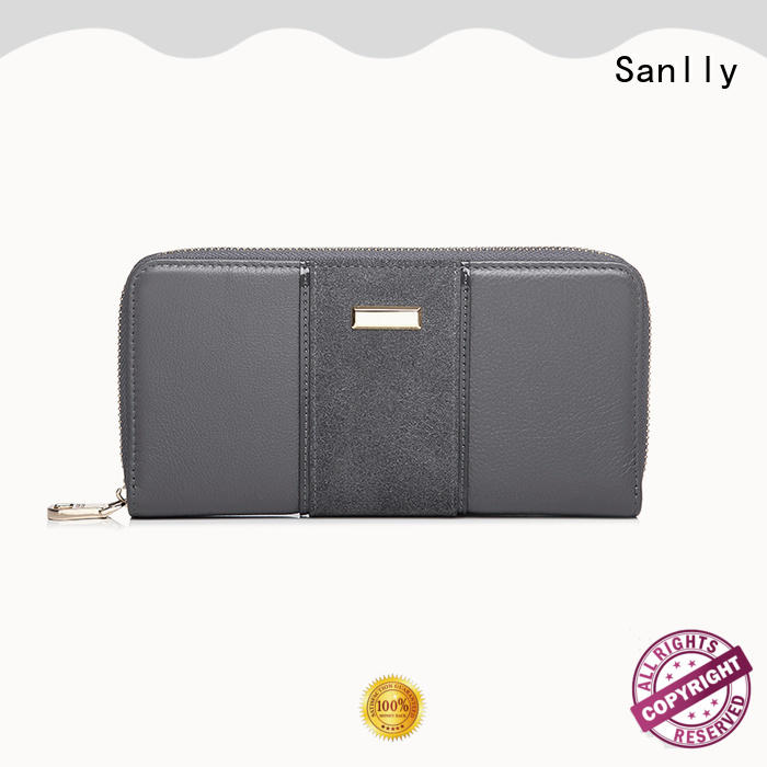 Sanlly on-sale zip up wallet womens customization for shopping