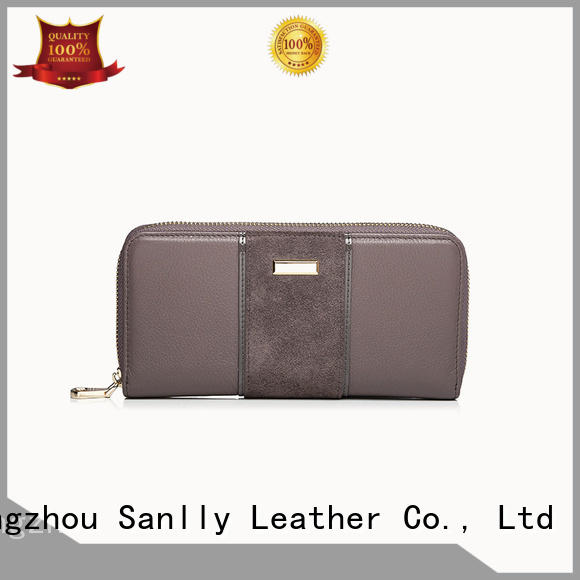 Sanlly funky ladies bifold leather wallet ODM for women