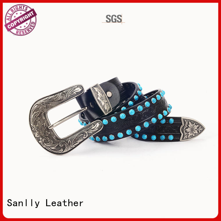 Sanlly High-quality ladies black leather belt supplier