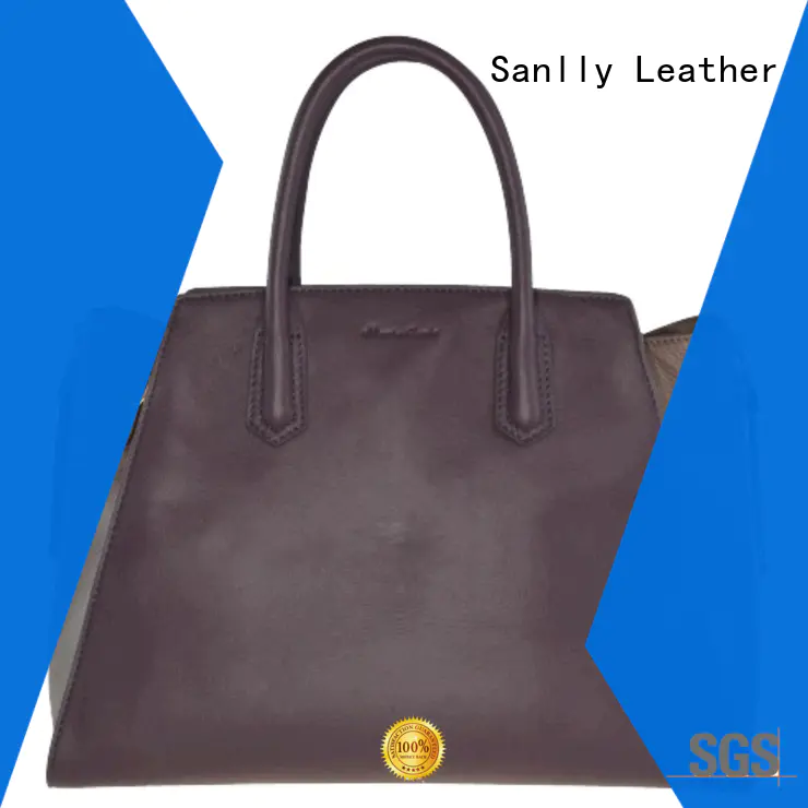 Sanlly high quality ladies leather handbags winter suede for winter