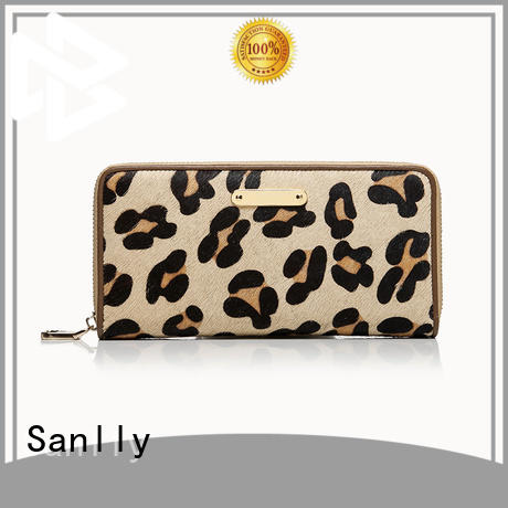 Sanlly Breathable girls leather wallet customization for modern women