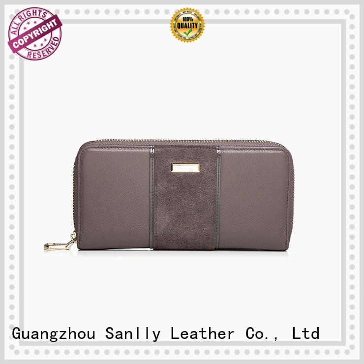 Sanlly classic long ladies wallet bulk production for shopping