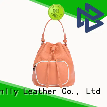 Sanlly solid mesh soft leather tote bag ODM for single shoulder