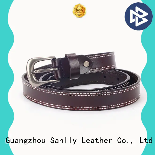 Sanlly cow mens all leather belts supplier for shopping