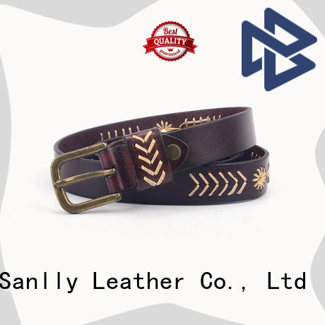 Sanlly mens nice belts for men free sample for shopping