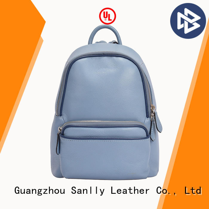 Sanlly high-quality ladies leather backpack bags customization for modern women