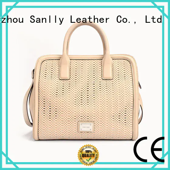 Sanlly smooth ladies leather handbags online OEM for modern women