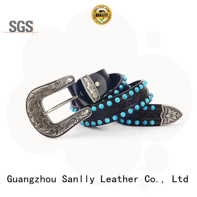 Sanlly fashion womens navy elasticated belt bulk production