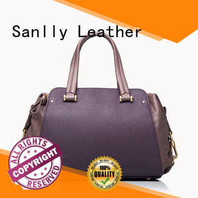 Sanlly portable bags leather handbags business for girls