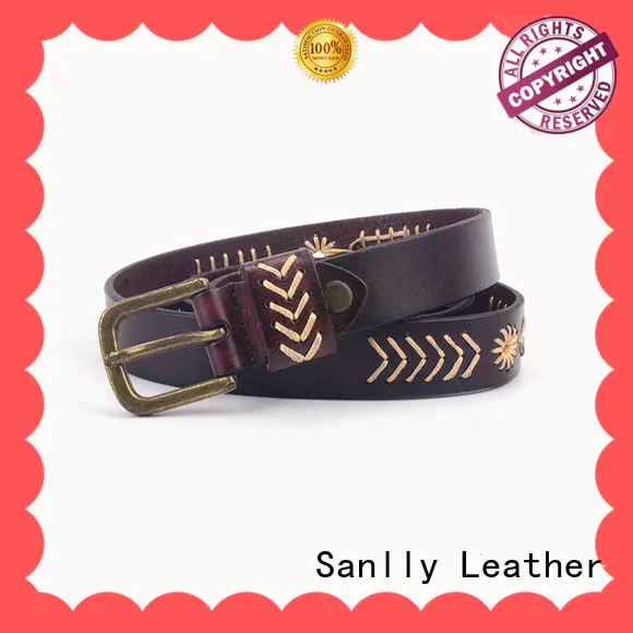Sanlly on-sale mens full leather belts supplier for modern men