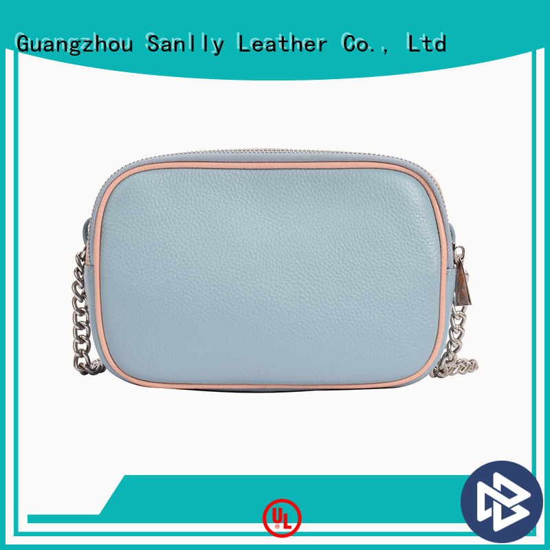 Sanlly shoulder simple leather shoulder bag ODM for girls