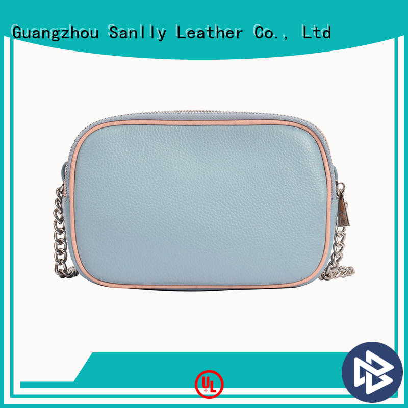 Sanlly shoulder simple leather shoulder bag ODM for girls