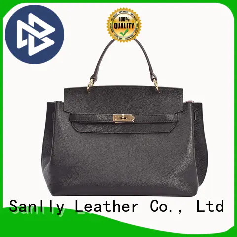 Sanlly durable patent leather handbags grain
