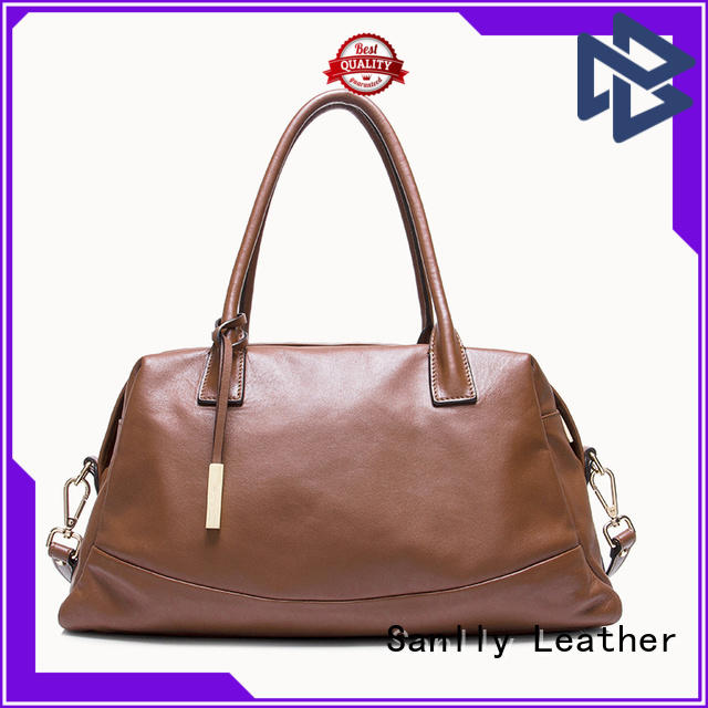 Sanlly women women's genuine leather handbags free sample for girls