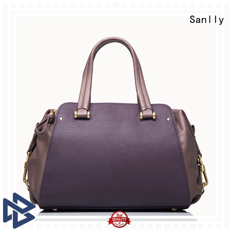 Sanlly handbags soft leather handbags free sample for modern women