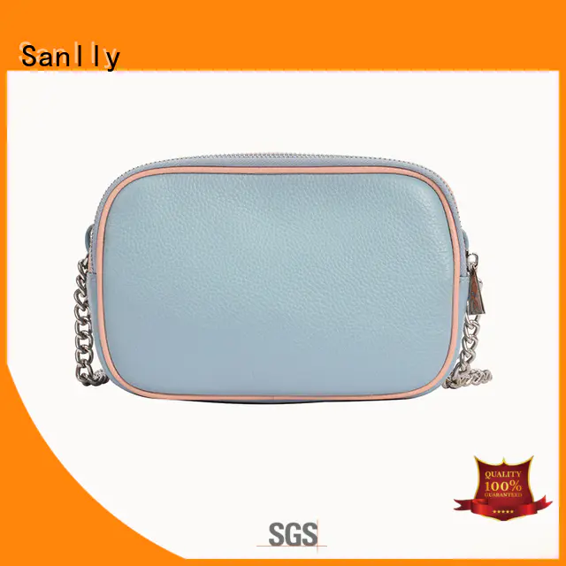 leather leather shoulder bag women's customization for shopping Sanlly