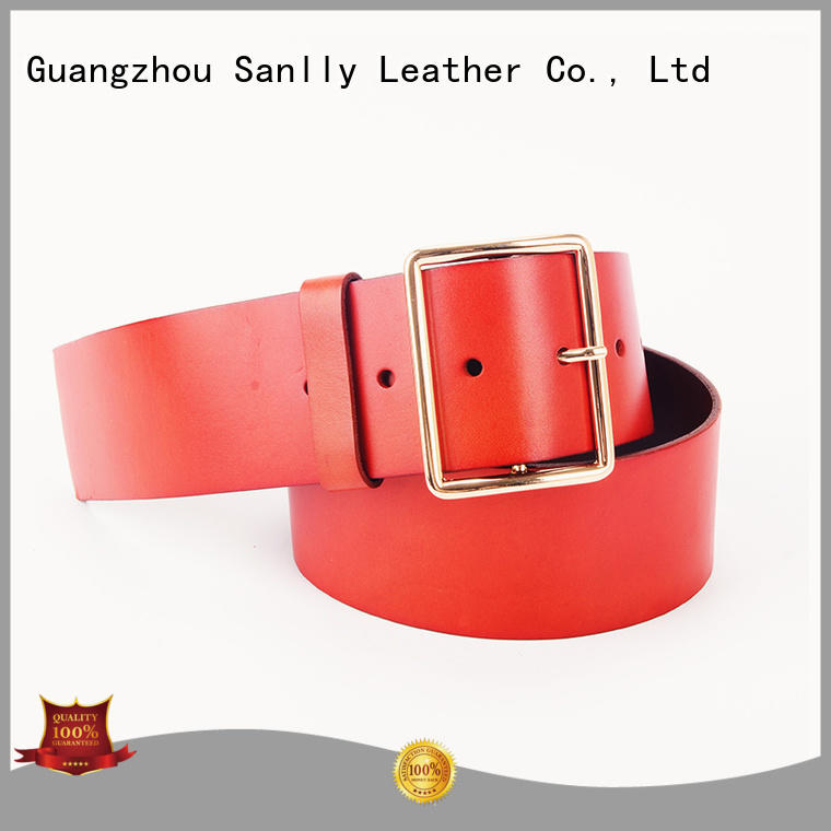 portable cool mens leather belts vegtan bulk production for girls