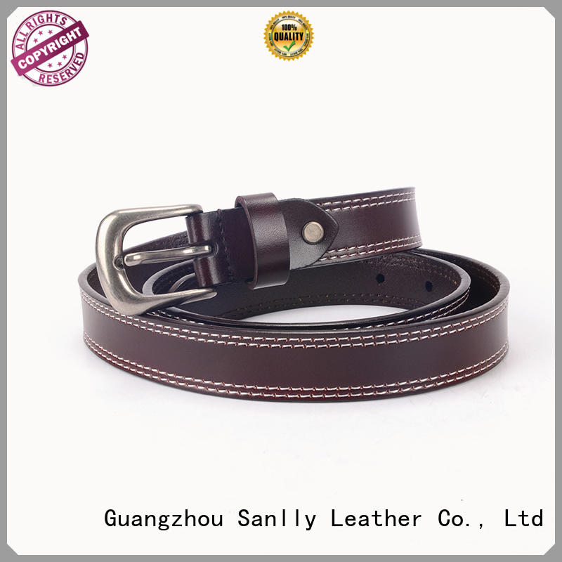 Sanlly customized quality mens leather belts customization for modern men