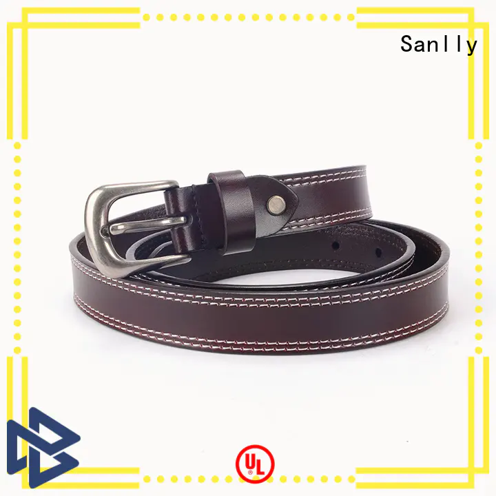 best mens leather belts metal for men Sanlly
