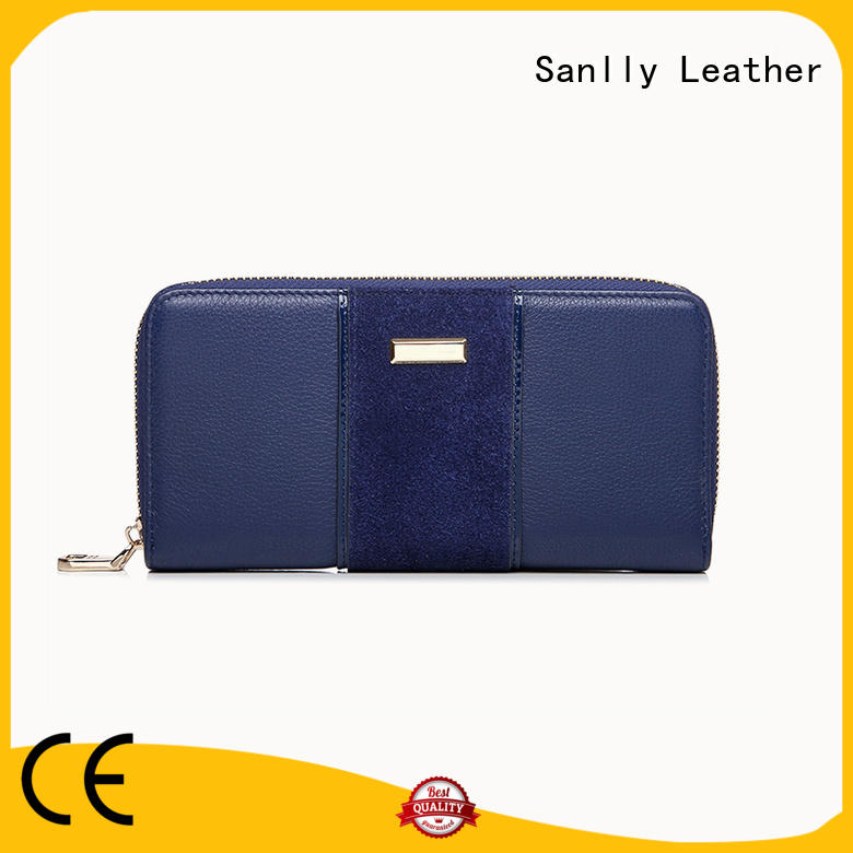 Sanlly zipper gold leather wallets ladies buy now for modern women