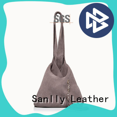 Sanlly cool hard leather tote bag ODM for single shoulder