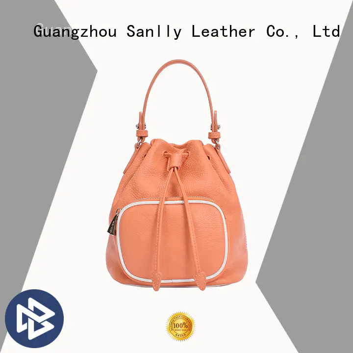 Sanlly fashion soft tan leather tote bag factory for modern women