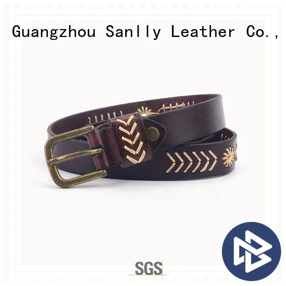 Sanlly belt best mens leather belts OEM for modern men