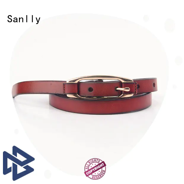 Sanlly on-sale men's leather belts vegtan for shopping