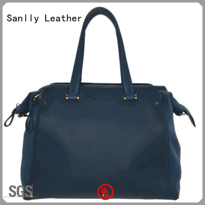 Sanlly leather womens grey bag Supply for fashion